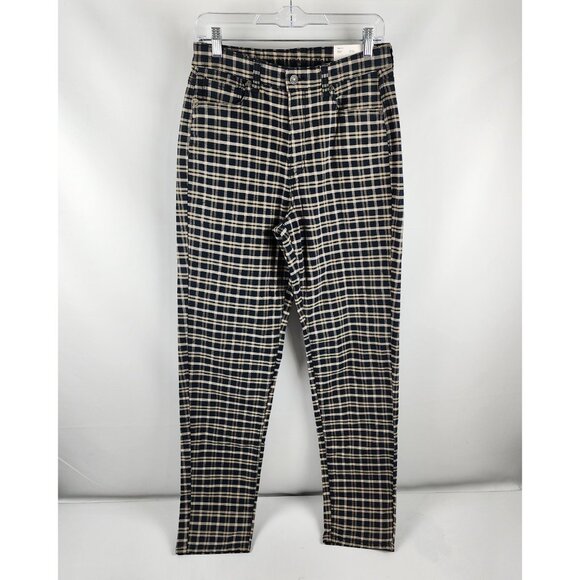 American Eagle Outfitters Denim - American Eagle Jeans Womens 10 XLong Multi Plaid Mom Stretch Denim NWT